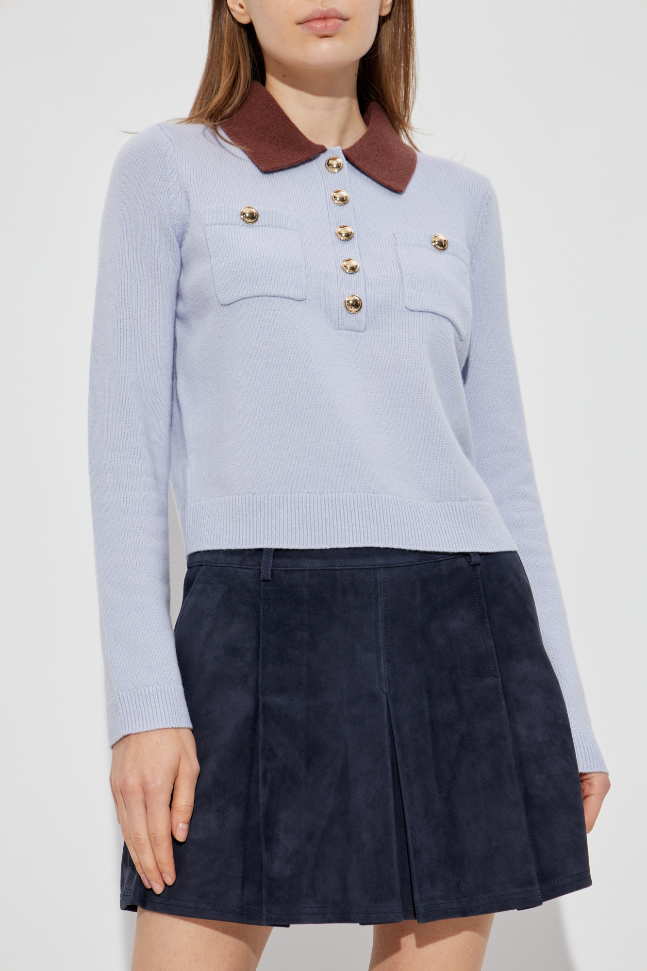 SELF PORTRAIT フクルトレンチコト RS25089CBL0 BLUE AZUL BY MOUSSY トレンチコート コート SPRING STAND COLLAR